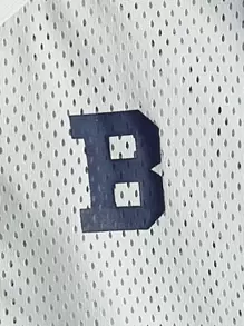 SHEIN Young Boy 條紋拼色字母貼片襯衫 - 彩色 - 查看 3