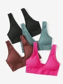 Yoga Sxy 4 piezas Sujetador deportivo soporte medio - Multicolor - Ver 5