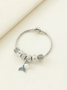 Rhinestone Detail Bracelet - Multicolor - View 3