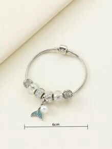 Rhinestone Detail Bracelet - Multicolor - View 4