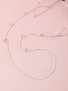 Girls Faux Pearl Beaded Glasses Chain - Multicolor - View 1