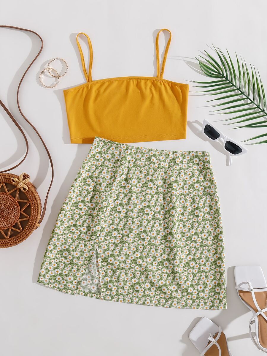 Bộ đồ hai mảnh nữ Chia Họa tiết hoa Boho - Nhiều màu - Xem 1