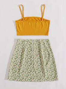 Bộ đồ hai mảnh nữ Chia Họa tiết hoa Boho - Nhiều màu - Xem 2