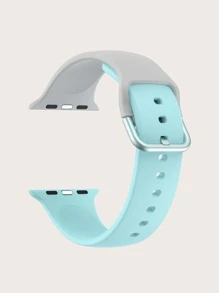 1 条硅胶双色替换表带，带 Apple Samsung 表扣，兼容 Apple Watch 表带 38MM.40MM.41MM.42MM.44MM.45MM.49MM，兼容 Apple Watch Series Ultra/SE/1/2/3/4/5/6/7/8 - 彩色 - 查看 2