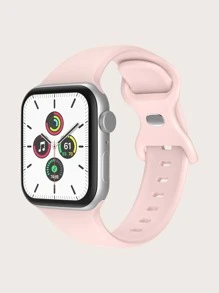 Correa de reloj compatible con Apple Watch de silicona simple - Rosa Oxidada - Ver 1