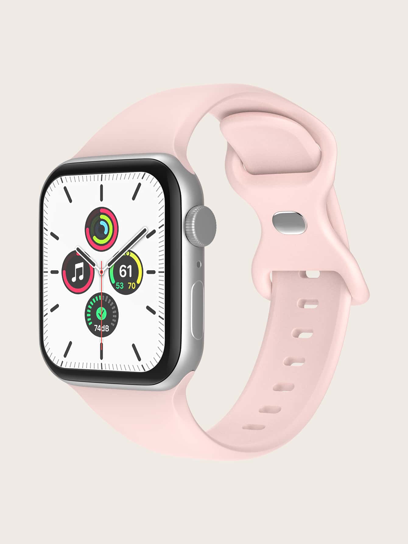 Correa de reloj compatible con Apple Watch de silicona simple - Rosa Oxidada - Ver 1