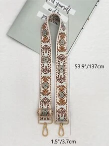 Colourblock Plant Graphic Bag Strap - Multicolor - View 5