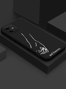 Hands Sketch Phone Case - Black and White - View 2