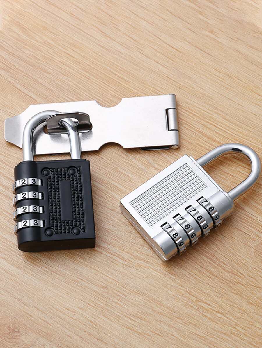 1pc Random Color Password Door Lock - Multicolor - View 1