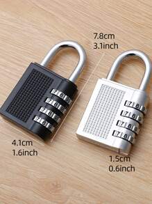 1pc Random Color Password Door Lock - Multicolor - View 4