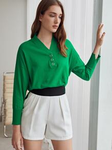 SHEIN Wide Waistband Sports Shorts - White - View 6