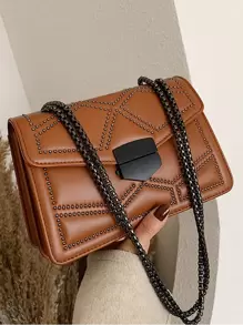 Yogodlns Không thấm nước, nhẹ, túi vuông trang trí chần bông trang trí thông thường dành cho nữ tuổi teen Sinh viên đại học, tân binh và nhân viên văn phòng Hoàn hảo cho văn phòng, đại học, công việc, kinh doanh, đi làm - màu nâu - Xem 1