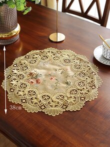1 cái khăn trải bàn hoa Jacquard - Nhiều màu - Xem 4