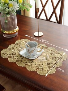 1 cái khăn trải bàn hoa Jacquard - Nhiều màu - Xem 8