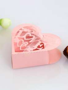 1 pieza Caja en forma de corazón - Rosa - Ver 2