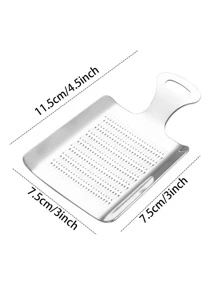 1 st. Rostfritt Stål ingefära rivare - Silver - Visa 3