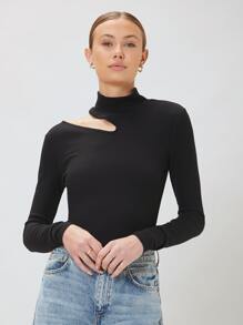 MOTF PREMIUM CAMISETA SLIM RECORTES - Negro - Ver 1