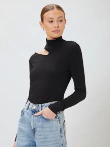 MOTF PREMIUM CAMISETA SLIM RECORTES - Negro - Ver 6