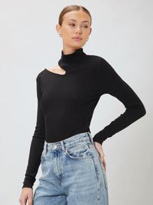 MOTF PREMIUM CAMISETA SLIM RECORTES - Negro - Ver 7