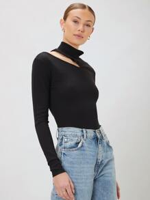 MOTF PREMIUM CAMISETA SLIM RECORTES - Negro - Ver 8