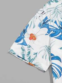 Manfinity Bộ hai mảnh Nam Dây kéo Túi Nút phía trước Nhiệt đới Kỳ nghỉ - Nhiều màu - Xem 3