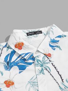 Manfinity Bộ hai mảnh Nam Dây kéo Túi Nút phía trước Nhiệt đới Kỳ nghỉ - Nhiều màu - Xem 4