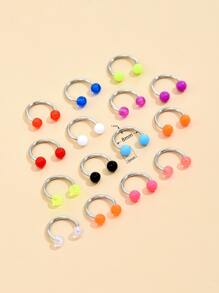 15pcs Body Piercing Jewelry Set