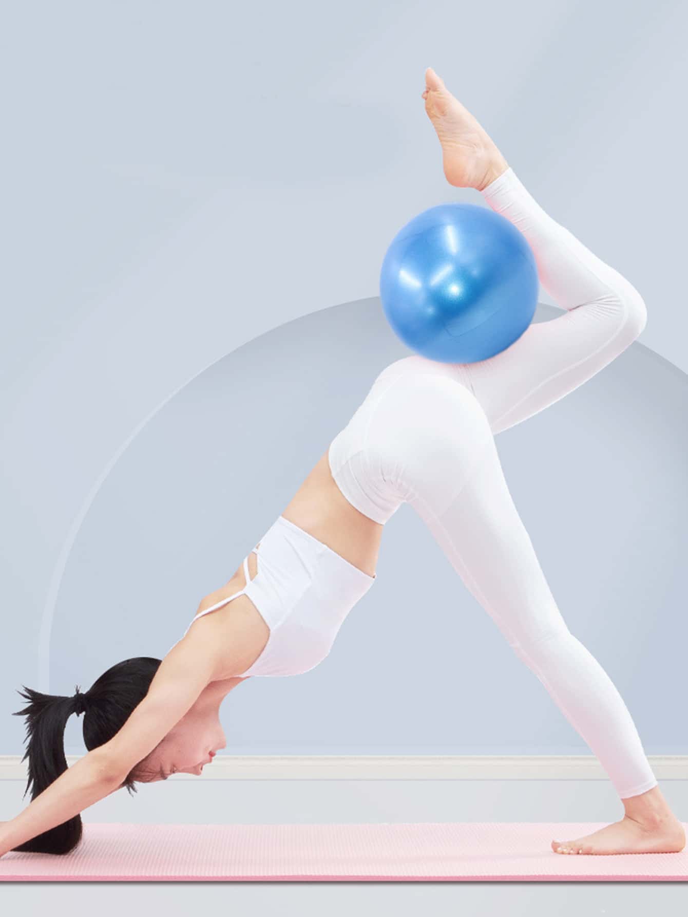 Yoga Fitness Ball - Blue - View 1
