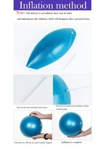 Yoga Fitness Ball - Blue - View 4