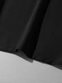 Claim Dot Loose Fit Men's Number Embroidery Mock Neck T-Shirt