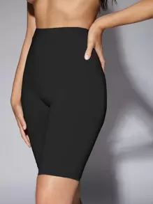 Silquee High Waist Biker Shorts - Black - View 4