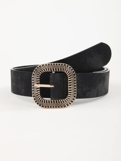 1 pieza Cinturón con hebilla de metal con herramienta perforadora, para verano, escuela, otoño, Halloween