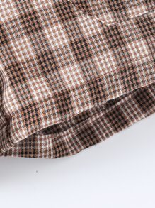 小男童格紋斜口袋短褲 - 彩色 - 查看 3