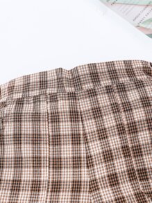 小男童格紋斜口袋短褲 - 彩色 - 查看 5