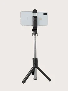 自拍杆三腳架帶遙控 - 黑色 - 查看 3