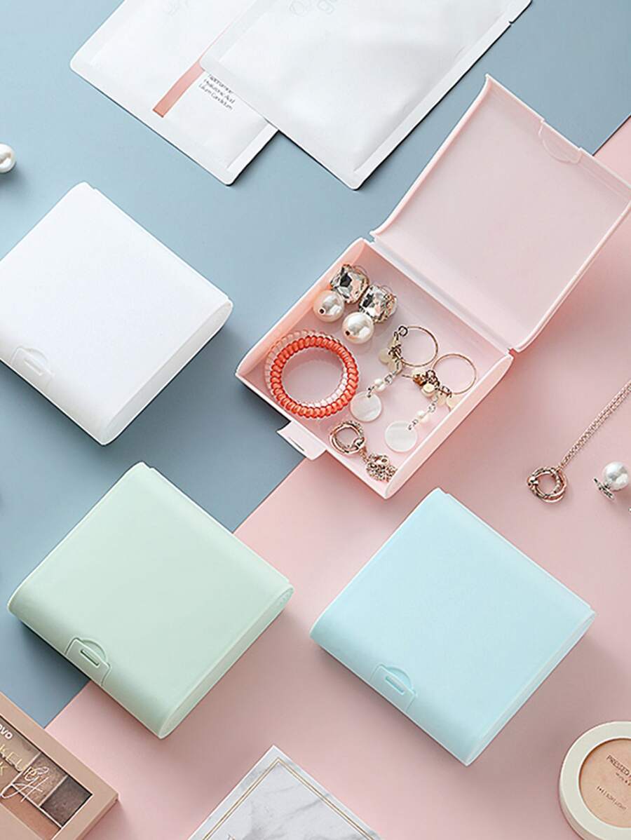 Hộp trang sức màu ngẫu nhiên 1 cái - Nhiều màu - Xem 1