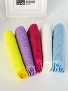 5pcs Random Color Cleaning Rag - Multicolor - View 2