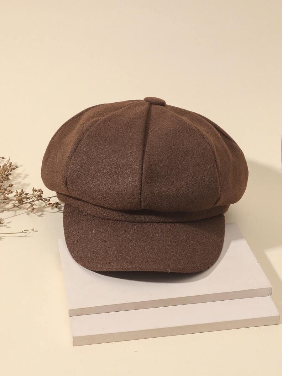 Solid Baker Boy Cap SHEIN USA