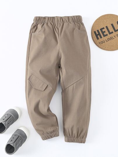 SHEIN Young Boy Elastic Waist Joggers Chic Outfits For Autumn/Winter