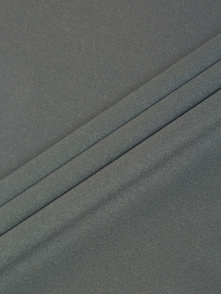 Manfinity Homme Hombres Camiseta con estampado de letra y figura de cuello alto - Gris Oscuro - Añade 5