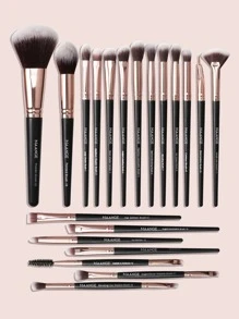 MAANGE 20件套专业化妆刷套装，柔软刷毛，方便携带，包含粉底刷、眼影刷、眉刷、遮瑕刷、修容刷等，旅行必备。套装包含化妆刷、化妆刷套装、全套化妆工具、化妆刷套装、化妆礼盒套装等。 - 黑色 - 查看 4