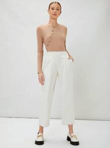 MOTF RIBBED BODYSUIT - Apricot - View 3