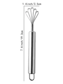 1pc Multifunction Stainless Steel Coconut Scraper, Silver Multifunction Melon Slicer For Kitchen