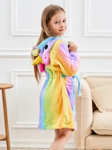 Bata De Unicornio Para Niñas - Multicolor - Ver 3