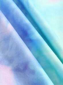 SHEIN Áo phông và quần đùi buộc dây cho bé gái mới biết đi - Nhiều màu - Xem 5