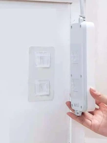 2入組透明功率插座支架 - 無色 - 查看 1