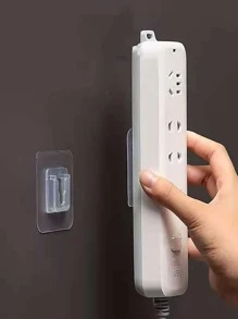 2入組透明功率插座支架 - 無色 - 查看 4