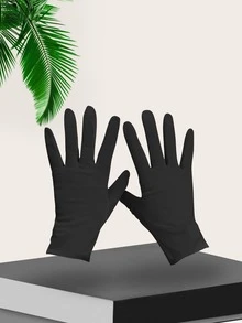 1 đôi găng tay đi xe đạp thể thao thoáng khí - màu đen - Xem 2