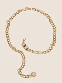 Metallic Geometric Decor Chain Belt Party Summer, School Fall, Autumn, Halloween - Gold - View 5