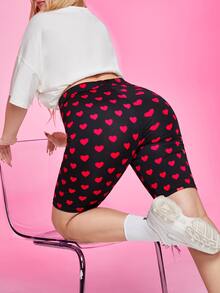 SHEIN Qutie Quần lót kích thước lớn Tim Tất cả trên in Giải trí - Nhiều màu - Xem 2